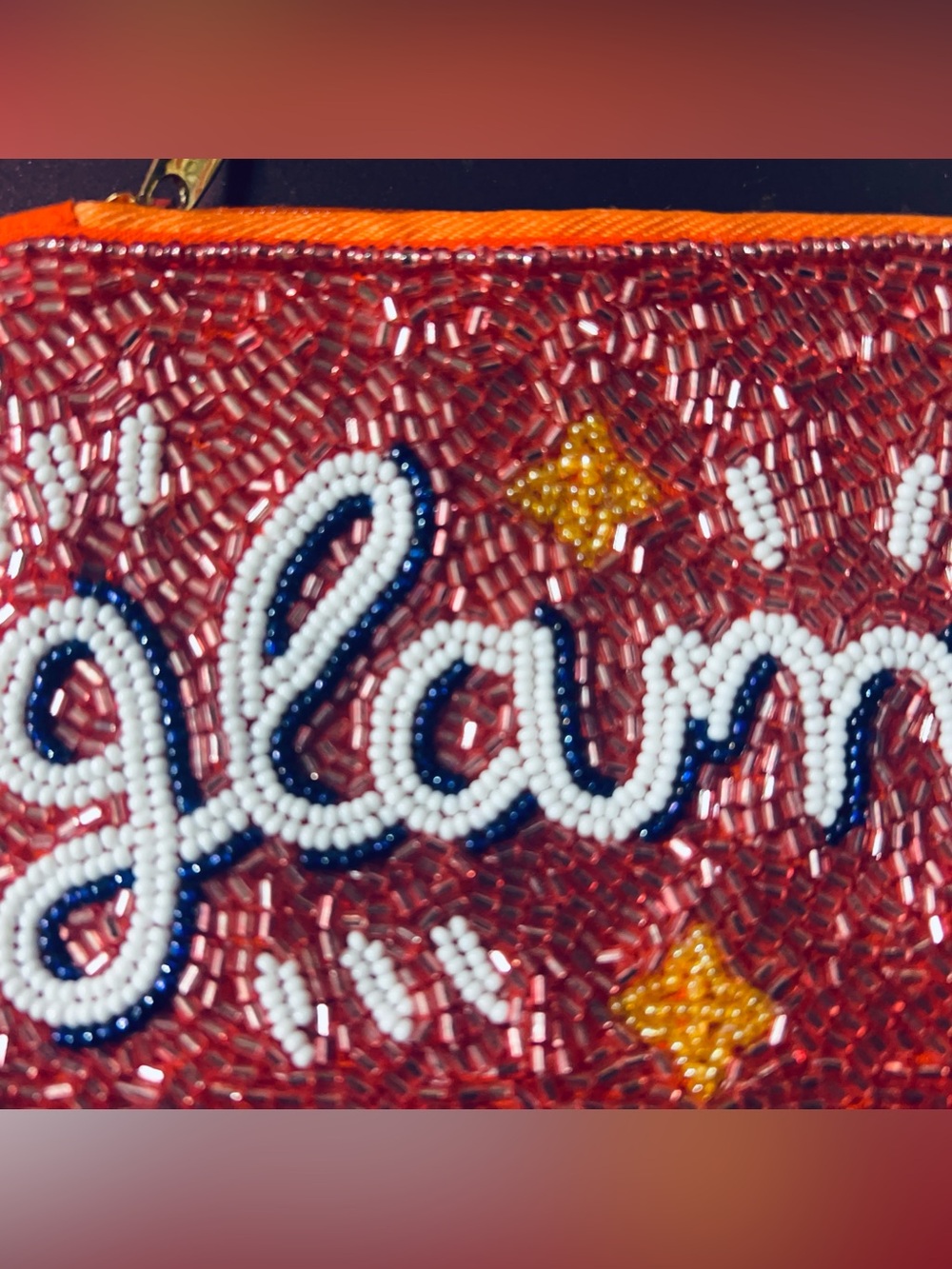 Beaded Coin Purse GLAM New!